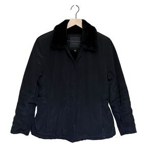 Andrew Marc THERMOLITE Faux Fur Lined Jacket Coat. Black Size S #1117